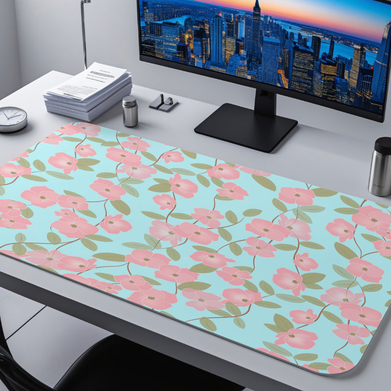 Polyester Desk Pad, 14.4x12.1
