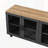 Farmhouse TV Stand With Tempered Glass Doors For Tvs Up To 70"-178080845