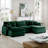 Oversized Modular Cushioned Sofa With Conversible Ottoman-115842505-106554202