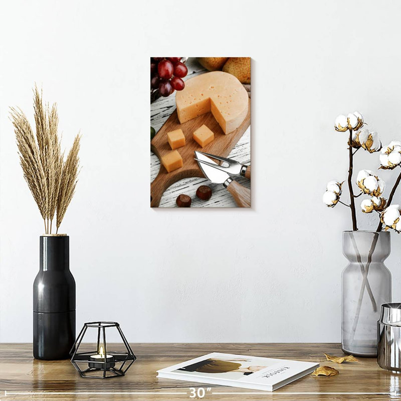 Organic Cheese And Fruits, 12" H x 8" W