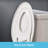 Little2Big Toilet Seat with Built-In Potty Training Seat, Slow Close, Easy Install, Round, White