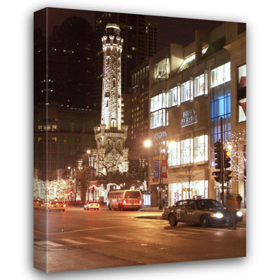 Chicago Water Tower at Night