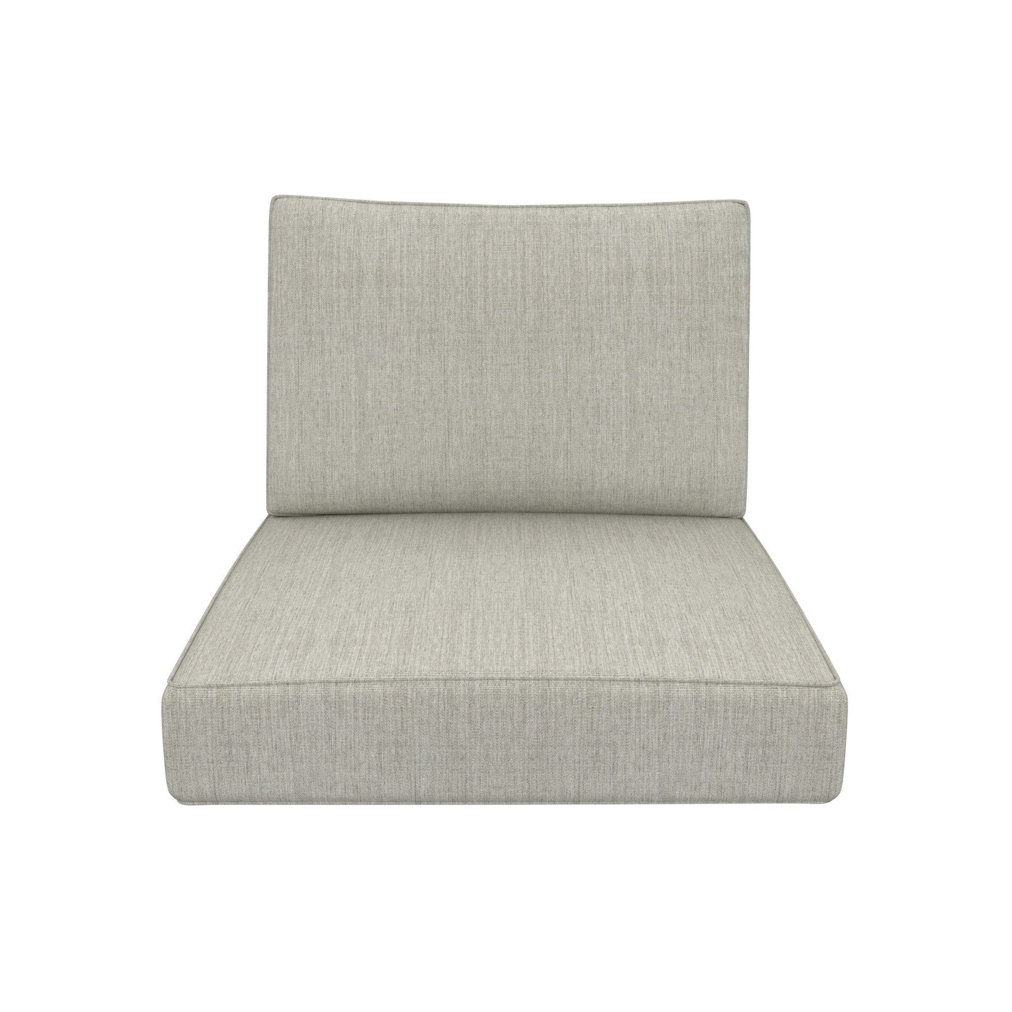 Lani Outdoor 2 - Piece Sunbrella Seat/Back Cushion, Canvas Granite Sunbrella® Canvas