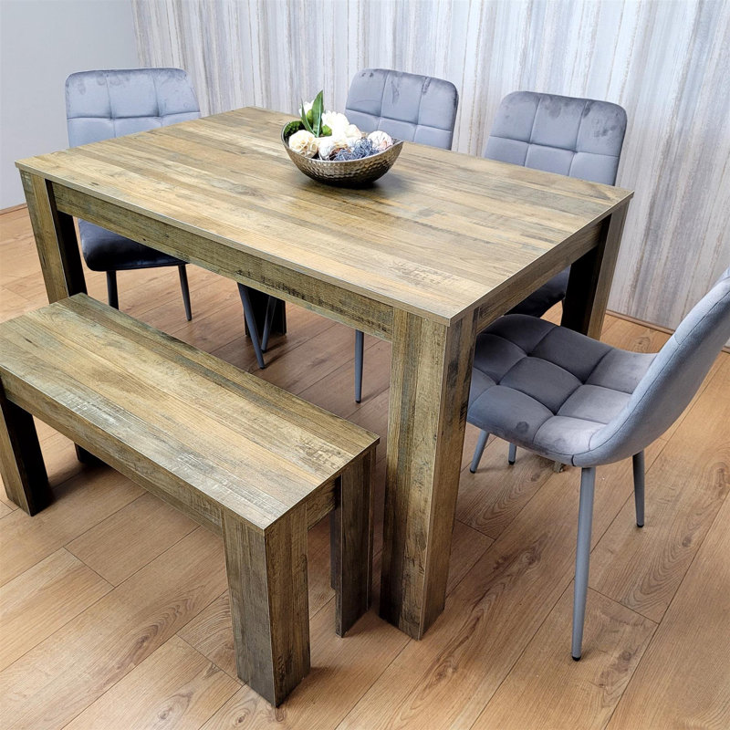 Romal 3 - Person Dining Set, 75cm H x 140cm W x 80cm D