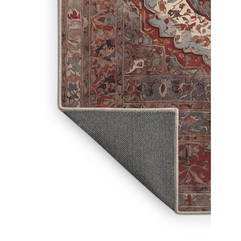 Tapis brun soyeux et moelleux, Carré 8 pi