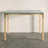 Sawin Glass Top Metal Base Writing Desk