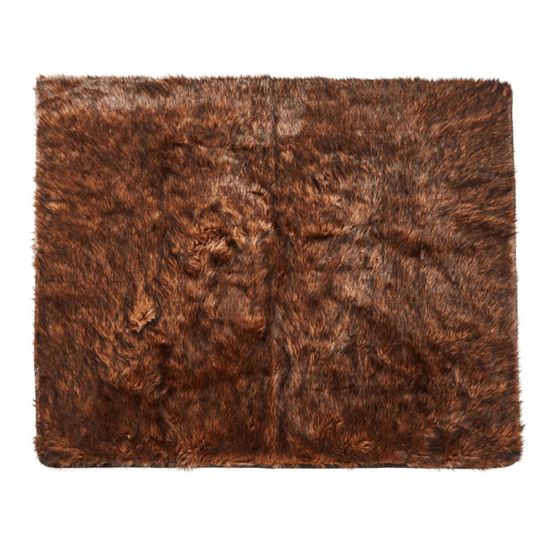 PupProtector Waterproof Throw Blanket, 80" x 62", Brown