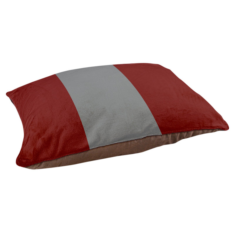 Coussin Milwaukee, Moyen (l 28 po x P 18 po x H 6 po), Marron / Gris foncé