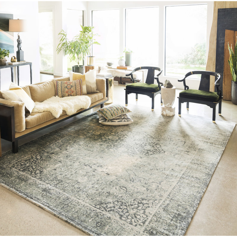 Waldon Viscose Oriental Indoor Rug, Rectangle 5' x 7'6"