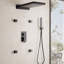 3-Function Shower System With 22" Rectangle Shower Head,Body Jets And Hand Shower (Valve Included)-113407328