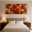 Plantes et fleurs, ensemble de 3 reproductions d'art sur toile-481066396