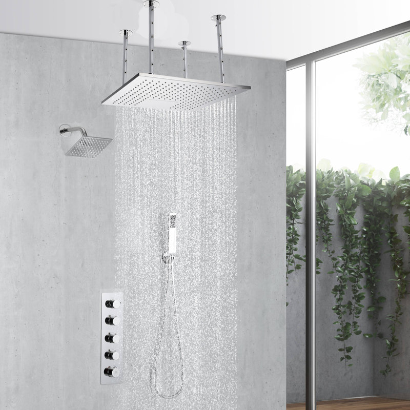 Système de douche complet avec valve brute