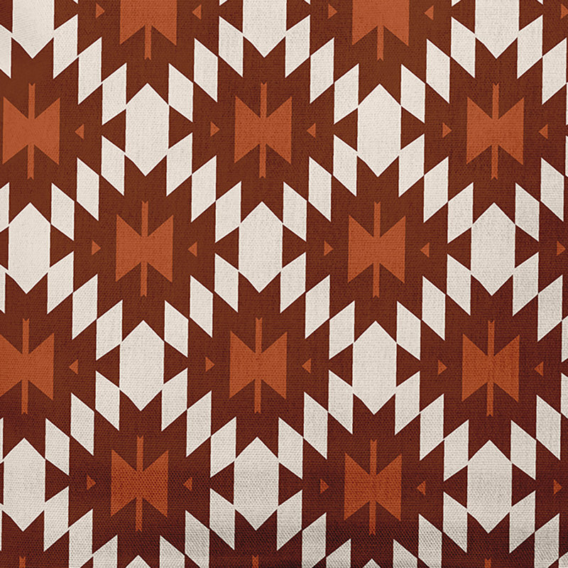 Coussin décoratif intérieur / extérieur Geo Craze, 20 po x 20 po, Chêne