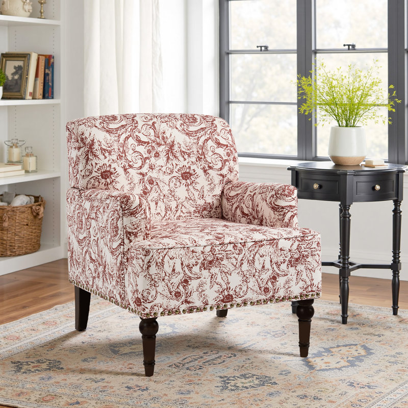 Fauteuil Glenetta Iliana, Chenille orange