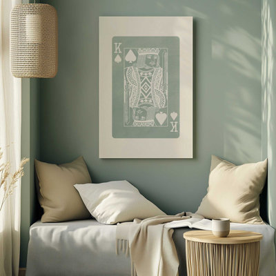 Sage King Card Wrapped Canvas