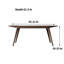 Table de salle à manger rectangulaire 35,43 po Traiana-2087303702
