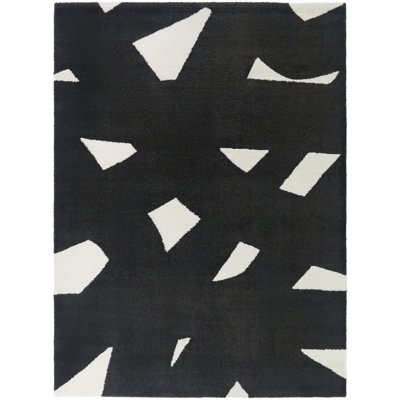 Tapis crème / noir Sergio