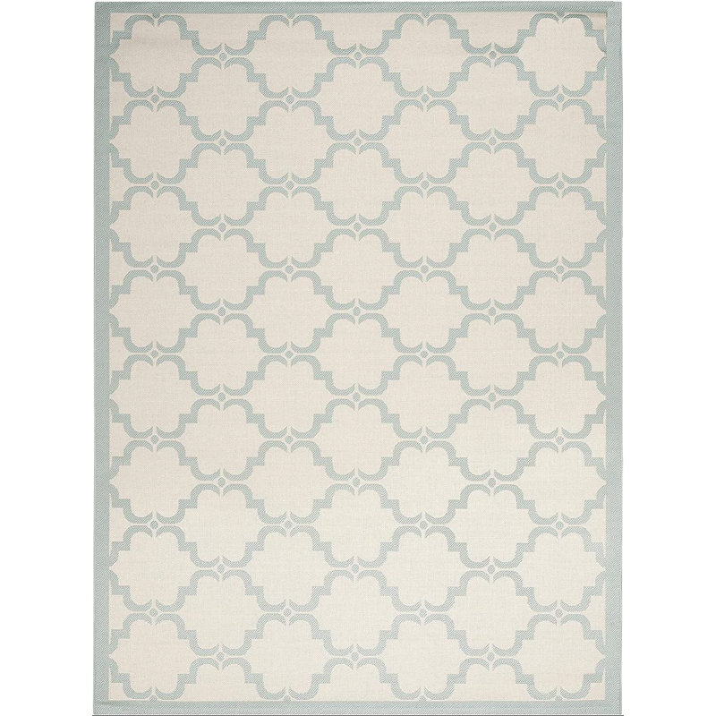 Tapis géométrique Plumley Performance, Rectangle 6 pi 7 po x 9 pi 6 po