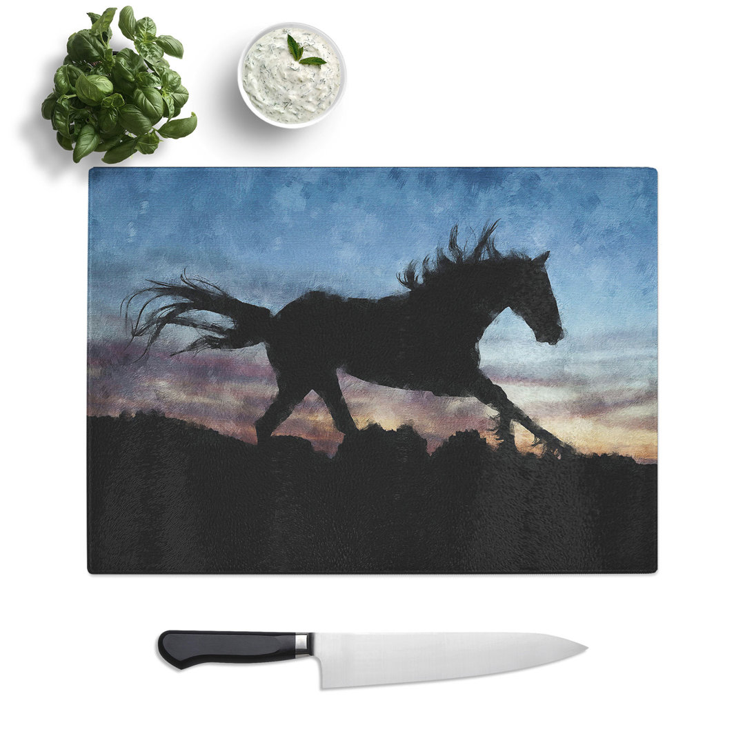 Wild Horse at Sunset Vol.1 Painting Chopping Board