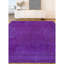 Wool Geometric Area Rug in Purple
