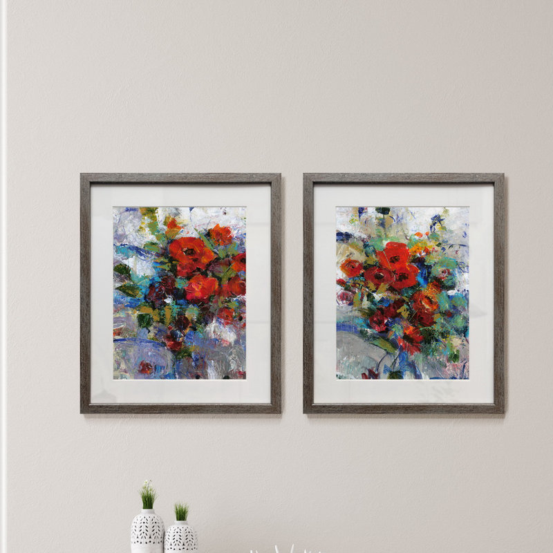 Splash of Color I-ensemble de 2 reproductions de photos encadrées sur papier