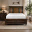 Lit plateforme traditionnel avec rangement pour pied de lit-832602349
