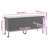 Vidaxl Patio Storage Box With Wheels 63"X21.7"X29.5" Poly Rattan-111470005