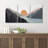 Sun Mountain Landscape Range Abstract Lake Nature Wall Art Decor Framed Canvas 3 Pieces Print Set-75851882-75851883