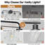 Luminaire de salle de bain 28 po à 4 lumières de style moderne Mid-Century noir avec verre givré 28 po-1634112503