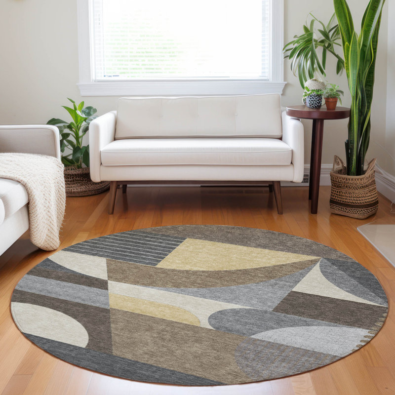 Tapis intérieur / extérieur Aeleth, 8 pi x 8 pi