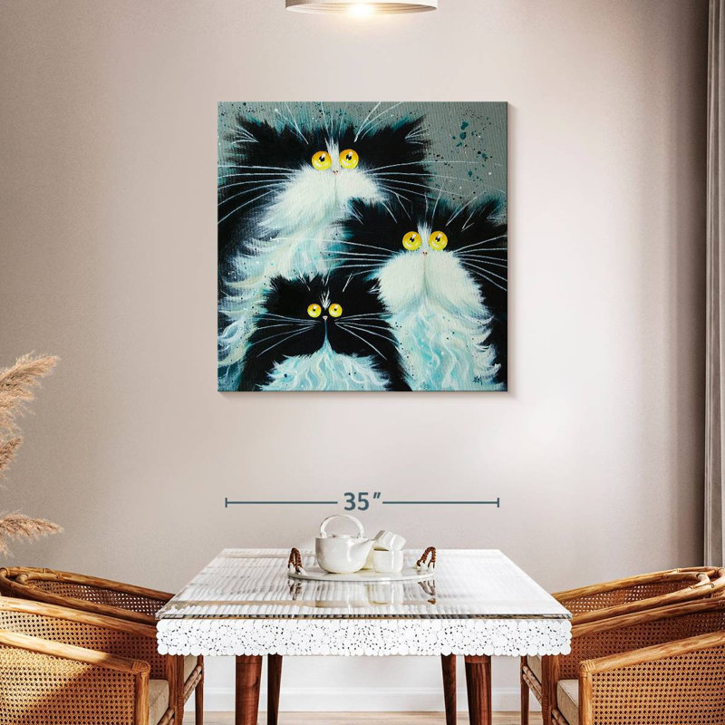 Brampt Meet The Purrents, 36" H x 36" W