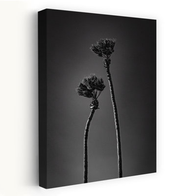 Art contemporain contemporain, paysage de palmier dramatique abstrait