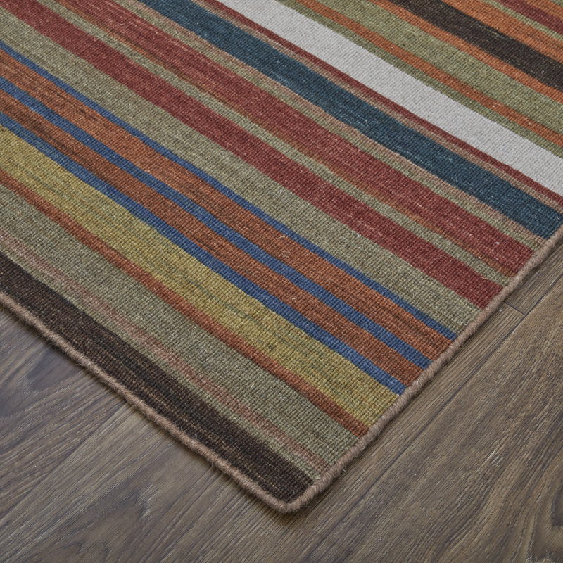 Faouzi Striped Indoor Rug, Rectangle 8' x 10'