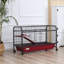 Cage à furet de 41,5 po avec rampe d'alimentation, rampe, plateforme, roulettes pour lapin 41 po