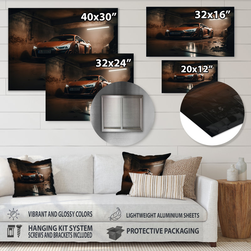 Transportation Wall Decor on Metal, 16" H x 32" W x 1" D