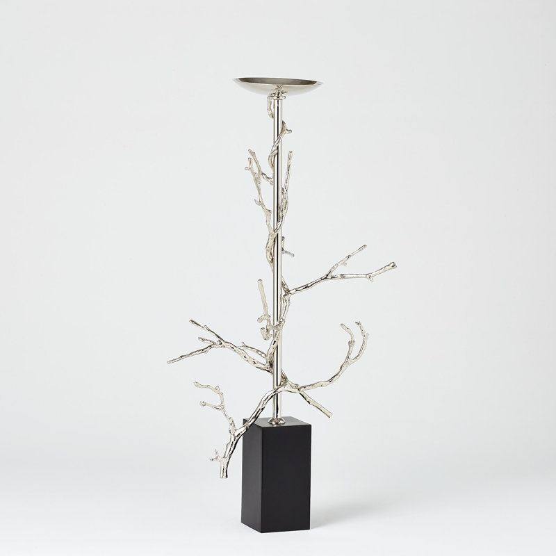 Twig C/H, 25'' H x 12'' W x 12'' D, Brass