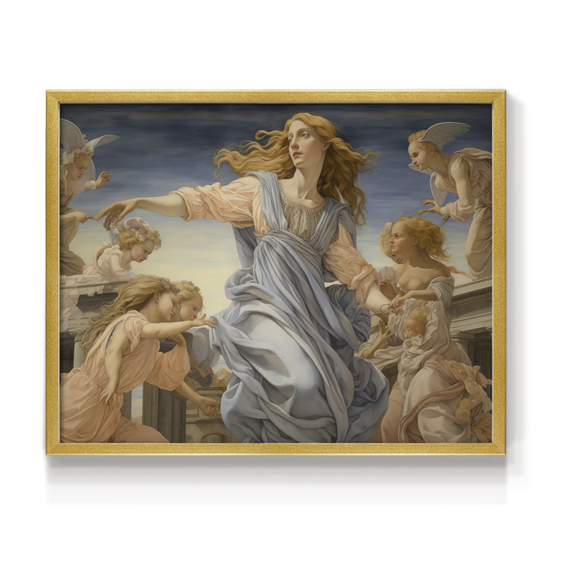 Angels From Above-Lxxx - Reproduction encadrée - Restickable, H 16 po x l 20 po
