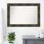 Miroir mural de salle de bain 23,75 po x 29,75 po Rail Rustic Char-1221040515