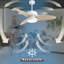 Light Pro 52 In. LED Indoor White Smart Ceiling Fan With Remote Control