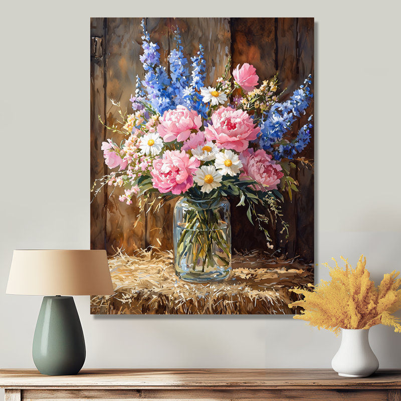 Glenaire - reproduction d'art sur toile florale, H 32 po x l 24 po, Toile tendue, Ne s’applique pas