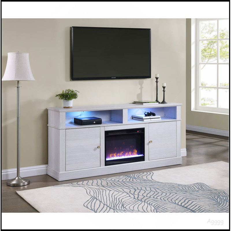 Console avec foyer et chauffage Iris