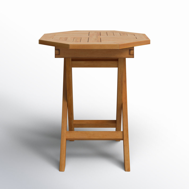 Octagonal Foldable Outdoor Side Table , 17.5 " W 23 " D