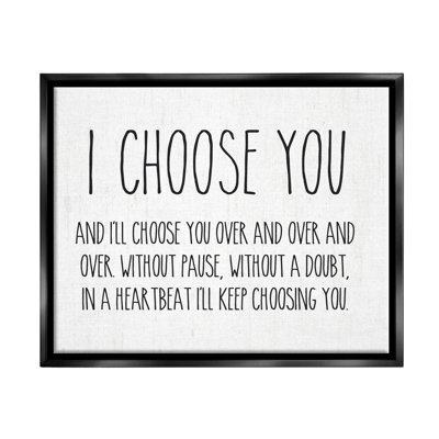 " I Choose You " by Lettered And Lined