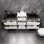 Ensemble de meuble-lavabo double mural 79 po Golitz-65239696
