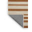 Tapis beige à rayures horizontales lavable à la machine-49860865