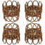 Hughie Rattan Napkin Rings with Twisted Design-83844188