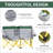 Folding Lawn Chair With Cup Holders & Cloth For Outdoor Leisure - Gray Carry Bag And Storage Pocket Convenience