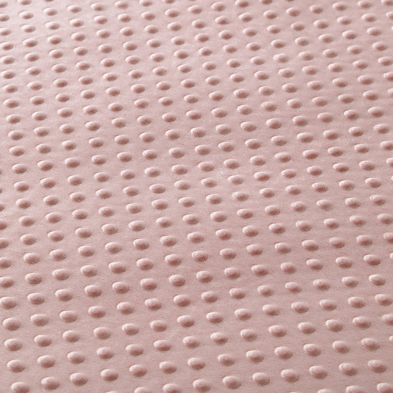 Couverture pondérée en velours pour chambre Binah, Rosé, l 48 po x L 72 po, 15 lb