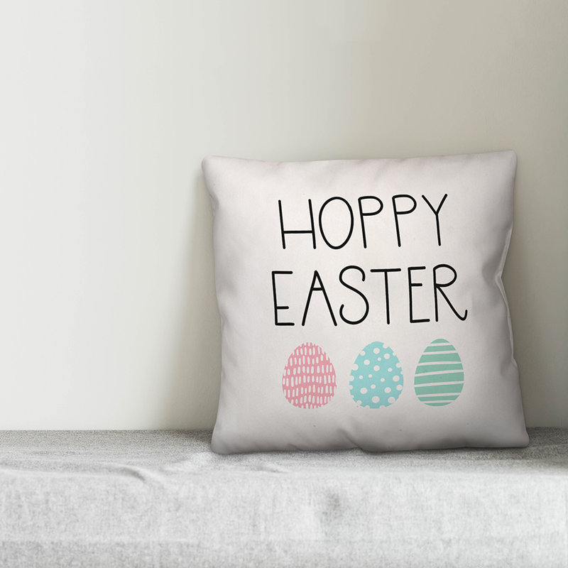  Coussin Hoppy, 20 po x 20 po, Pas de bourre, Vert