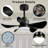 24" Small  Ceiling Fan With Light Remote Control-23047439-23047424